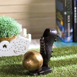 eCraftIndia Decorative Soccer Ball and Shoe Brass Tableware-image-30