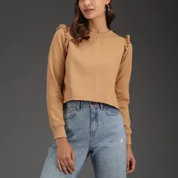 Kotty Beige Full Sleeves Sweatshirt-image-64
