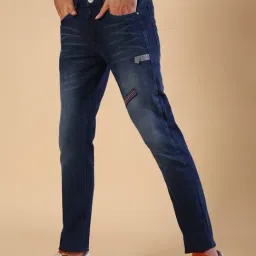 Campus Sutra Dark Blue Lightly Washed Jeans-picture-23