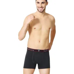 Van Heusen Regular Fit Colour Fresh Open Fly Solid Trunks - Anthra Melange-picture-14