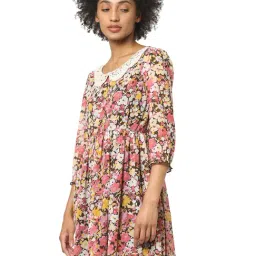 Only Multicolor Printed A-Line Dress-image-32