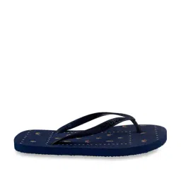 Chupps Women's Navy Flip Flops-picture-0
