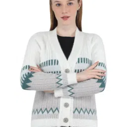 Monte Carlo White Knitted Cardigan-37