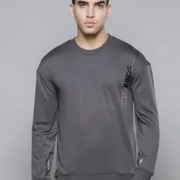 ALCIS Grey Slim Fit Printed Sweatshirt-picture-11