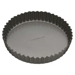 MasterClass Grey Carbon Steel Non-Stick Fluted Quiche Tin-28