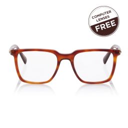 Shisen Fox Brown Rectangular Unisex Computer Lenses image 2