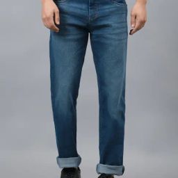 Cantabil Blue Denim Regular Fit Solid Jeans-image-12