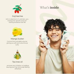 Fix My Curls Cleansing Shampoo & Hydrating Deep Conditioner Combo - 250 ml each image 4