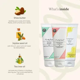Fix My Curls Cleansing Shampoo, Hydrating Deep Conditioner & Leave In Cream Combo image 4