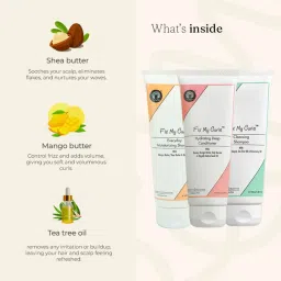 Fix My Curls Everyday Moisturizing Shampoo, Cleansing Shampoo & Hydrating Deep Conditioner Combo image 4