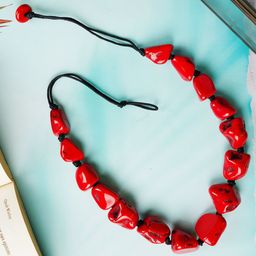 Bamboo Tree Jewels Artificial Beaded Necklace-image-10