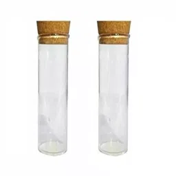 RANDHAWA GLOBAL Borosilicate Glass Test Tube 34 mm x 150 mm with Cork, RG-22067 (Pack of 2 Pcs)-3