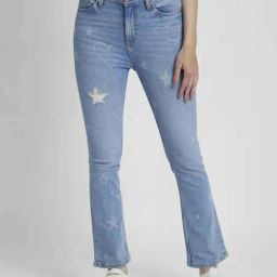 Spykar Blue Bootcut Distressed Jeans-image-15