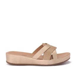 Forever Glam by Pantaloons Women Gold Slides-picture-47