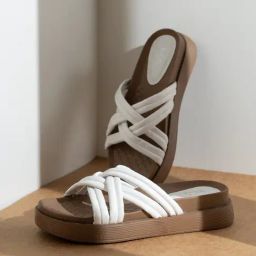 Inc.5 Women's White Cross Strap Sadals-image-98