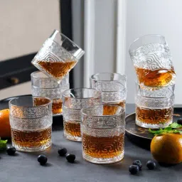 The Artment Glass Timbersoul Whiskey Glasses (350 ML) - Set of 8-picture-12