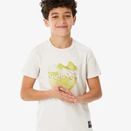 Quechua By Decathlon Boys Beige Hiking T-Shirt-image-78