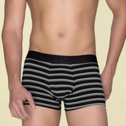 XYXX Black Noir Slim Fit Striped Trunks-picture-28