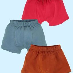 Kiddopanti Kids Multicolor Boxers - Pack of 3-image-86