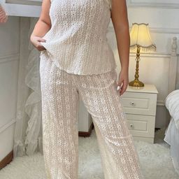 DressBerry Curve Women Self Design Top Pyjamas Night suit-image-46