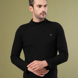 Rigo Black Cotton Regular fit T-shirt-image-89