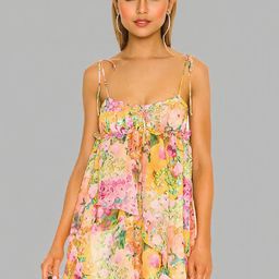 Outzidr Floral Printed A-Line Mini Dress-image-15