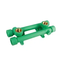 KPT Pipes Double Battery Tap Connector 25 mm x 1/2 inch Green, KPT DBTC F-0682-12