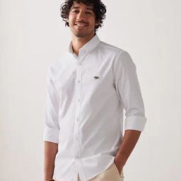 ANDAMEN White Slim Fit Shirt-image-62