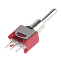 RS PRO Toggle Switch PCB Mount On-Off-On SPDT Through Hole Terminal, 7347224-86