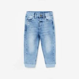 Juniors by Lifestyle Blue Cotton Embroidered Jeans-image-15