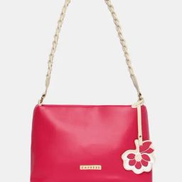 Caprese Sunshine Dark Pink Solid Medium Shoulder Handbag-picture-22