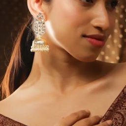 Rubans Gold-Tone Plated Earrings for Women-picture-12