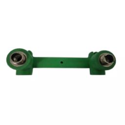 KPT Pipes Double Male Elbow with Disk 20 mm x 1/2 inch Green, KPT DMEWD-0696-4