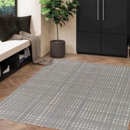 Obsessions Grey Non Shedding Contemporary Carpet - Large-42