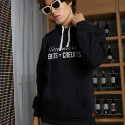 Campus Sutra Black Regular Fit Printed Hooded Sweatshirt-image-44
