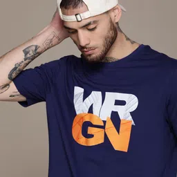 WROGN Round Neck Regular Fit Typography Printed T-shirt-image-42