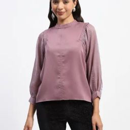 MADAME Mauve Embellished Top-image-14