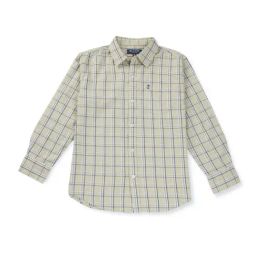 Gini & Jony Kids Sage Green Checks Full Sleeves Shirt-image-77