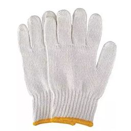 Generic Medium Cotton Off White Knitted Hand Gloves-image-32