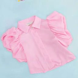 Pantaloons Junior Pink Cotton Regular Fit Top-image-119