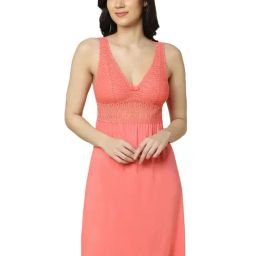 Triumph Orange Lace Pattern Chemise-image-39
