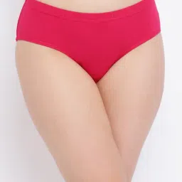 Clovia Pink Mid Waist Hipster Panty-image-15