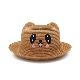 JENNA Boys Cute Face Embellished Straw Hat-image-9
