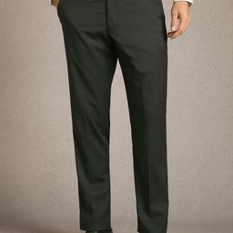 Luxure by Louis Philippe Men Slim Fit Textured Formal Trousers-picture-7