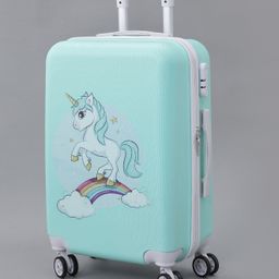 Pine Kids Trolley Luggage Bags - Sea Green-image-95