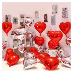 AMFIN (Pack of 20) Heart Foil Balloon / Heart Combo / Heart Balloon / Baby Shoot Balloon / Silver Heart Foil Balloon / Red Heart Foil Balloon-image-24