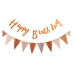 Funcart  Happy Birthday Banner Decoration  Rose Gold-image-47