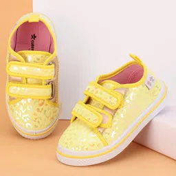 Cute Walk by Babyhug Velcro Closure Casual Shoes - Yellow-picture-3