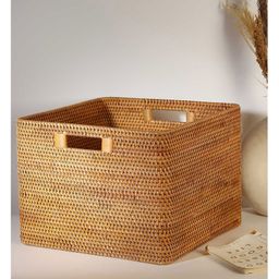 HABEREINDIA Basket | Organisers | Wardrobe Organizer For Storage | Basket For Clothes Storage - Brown-13