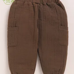 Cot & Candy Organic Cotton Muslin Knit Solid Lounge Pants - Cocoa Whisper-picture-40
